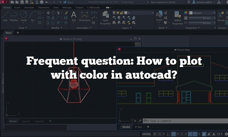 Frequent question: How to plot with color in autocad?