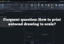 Frequent question: How to print autocad drawing to scale?