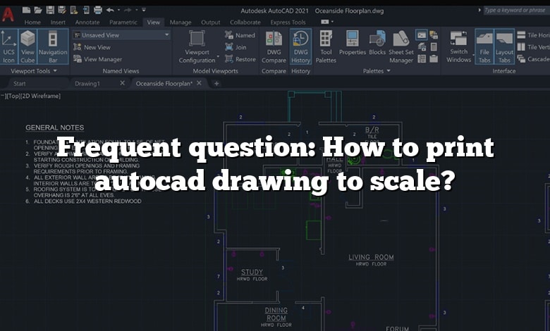 Frequent question: How to print autocad drawing to scale?