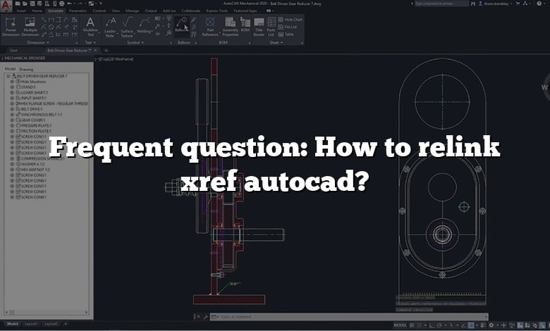 Frequent question: How to relink xref autocad?
