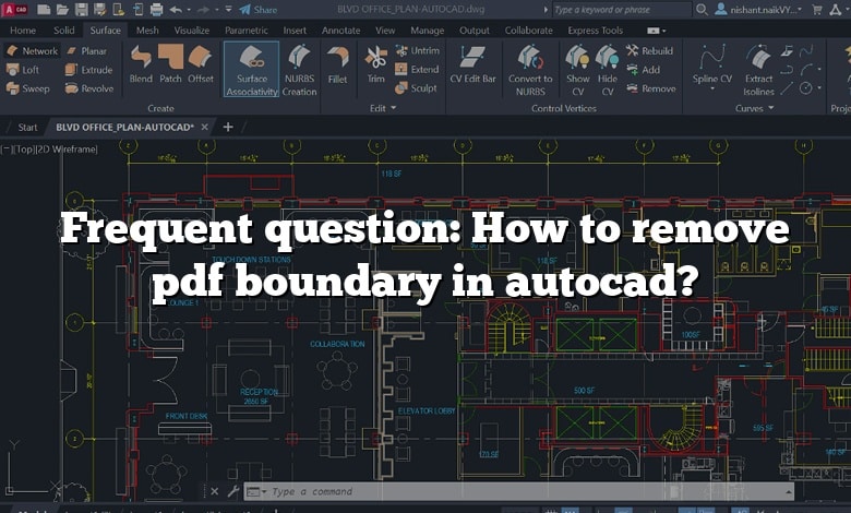 Frequent question: How to remove pdf boundary in autocad?