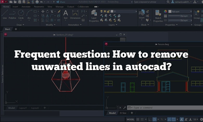 Frequent question: How to remove unwanted lines in autocad?