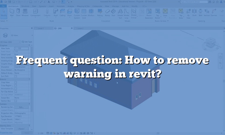 Frequent question: How to remove warning in revit?