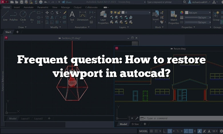 Frequent question: How to restore viewport in autocad?