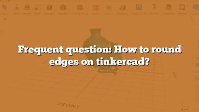 Frequent question: How to round edges on tinkercad?