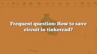 Frequent question: How to save circuit in tinkercad?
