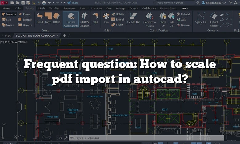 Frequent question: How to scale pdf import in autocad?