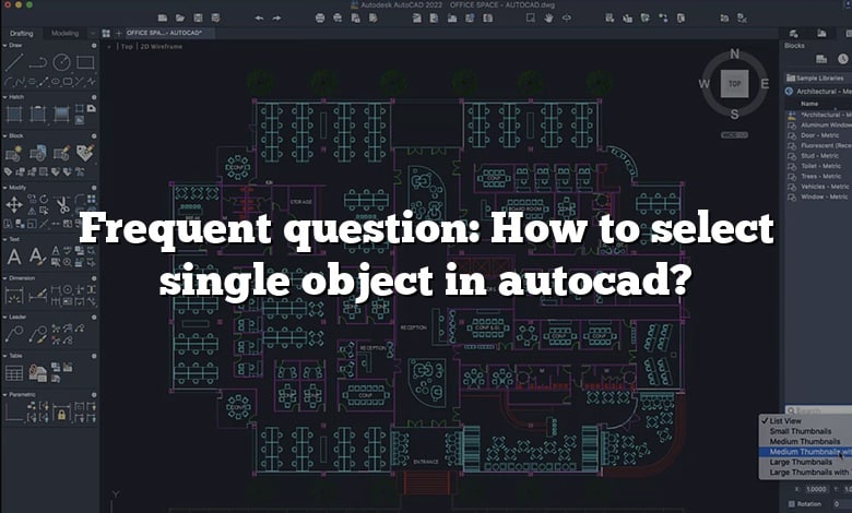 Frequent question: How to select single object in autocad?