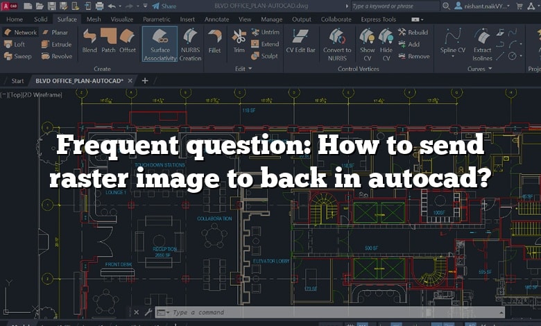 Frequent question: How to send raster image to back in autocad?