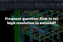 Frequent question: How to set high resolution in autocad?
