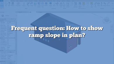 Frequent question: How to show ramp slope in plan?