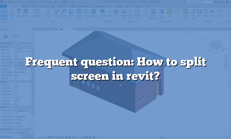 Frequent question: How to split screen in revit?
