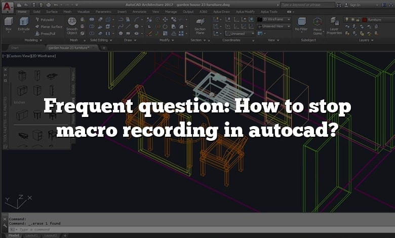 Frequent question: How to stop macro recording in autocad?