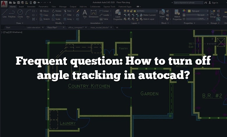 Frequent question: How to turn off angle tracking in autocad?