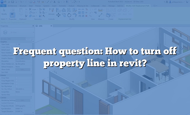Frequent question: How to turn off property line in revit?