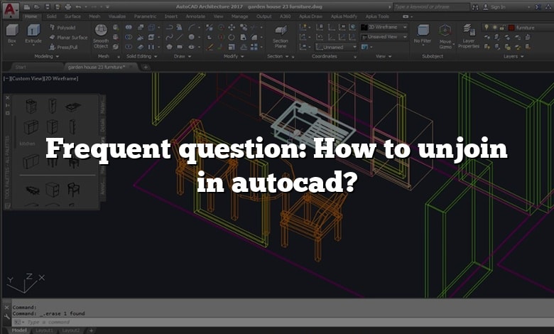 Frequent question: How to unjoin in autocad?
