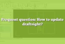Frequent question: How to update draftsight?