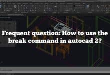Frequent question: How to use the break command in autocad 2?