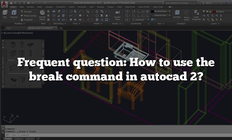 Frequent question: How to use the break command in autocad 2?