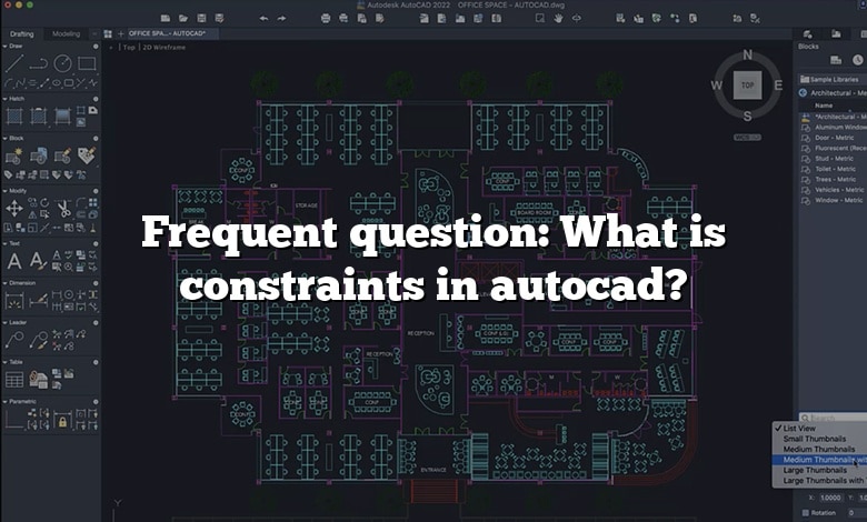 Frequent question: What is constraints in autocad?