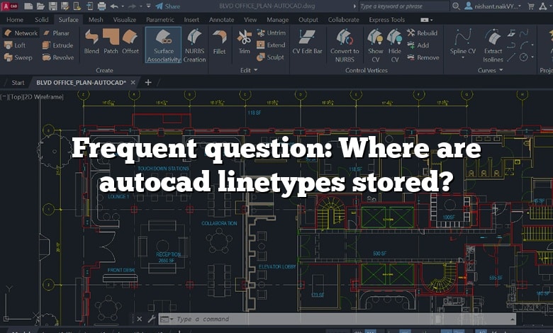 Frequent question: Where are autocad linetypes stored?