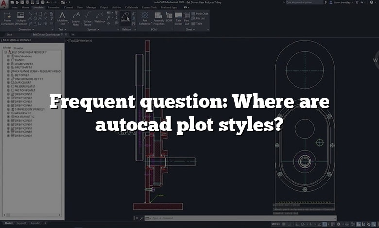 Frequent question: Where are autocad plot styles?