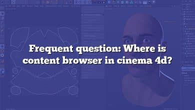 Frequent question: Where is content browser in cinema 4d?