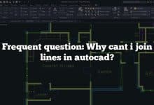 Frequent question: Why cant i join lines in autocad?