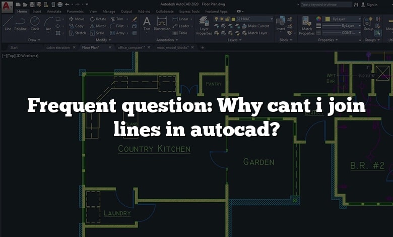 Frequent question: Why cant i join lines in autocad?