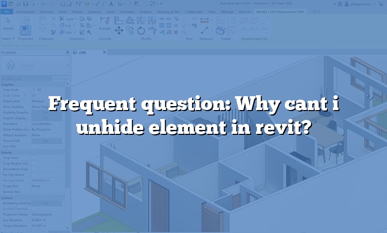 Frequent question: Why cant i unhide element in revit?