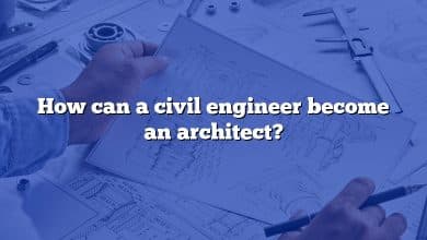 How can a civil engineer become an architect?