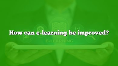 How can e-learning be improved?