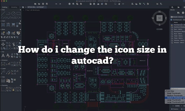 How do i change the icon size in autocad?