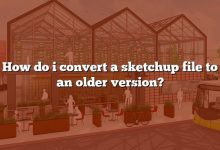 How do i convert a sketchup file to an older version?