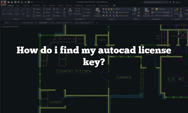 How do i find my autocad license key?
