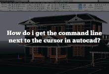 How do i get the command line next to the cursor in autocad?