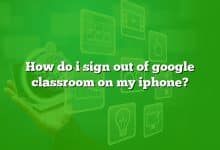 How do i sign out of google classroom on my iphone?