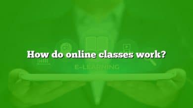 How do online classes work?