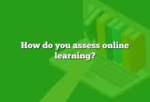 How do you assess online learning?