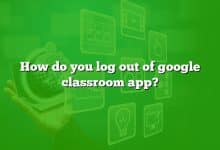 How do you log out of google classroom app?