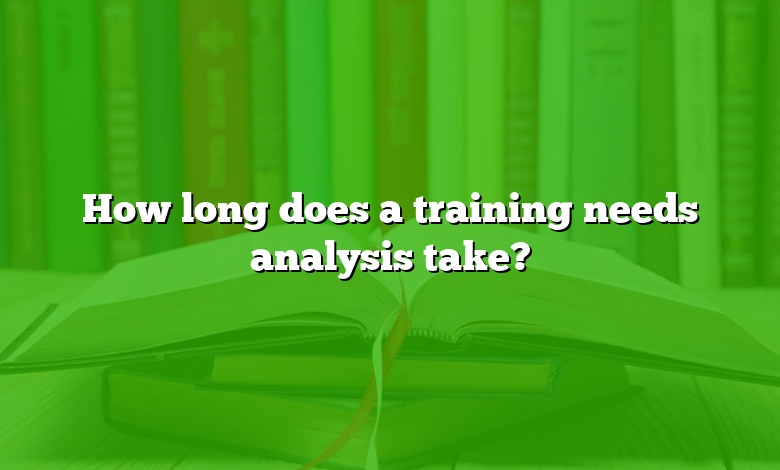 How long does a training needs analysis take?