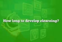 How long to develop elearning?