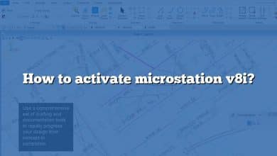 How to activate microstation v8i?