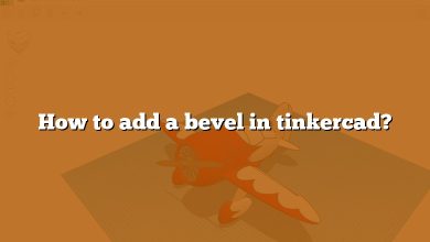 How to add a bevel in tinkercad?