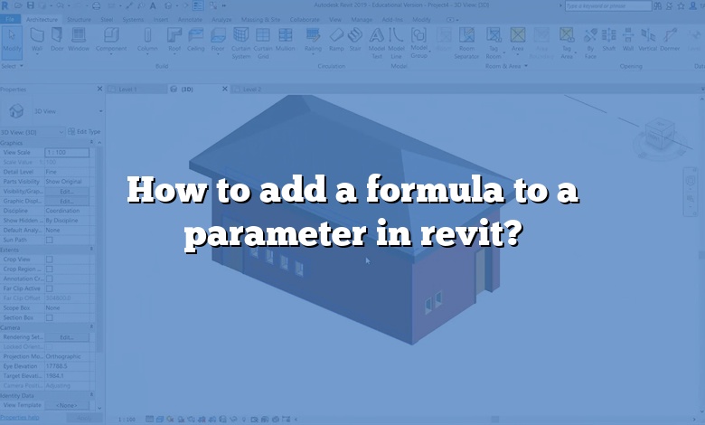 How to add a formula to a parameter in revit?