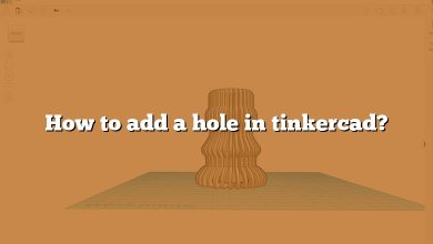 How to add a hole in tinkercad?