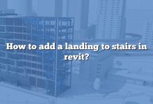 How to add a landing to stairs in revit?