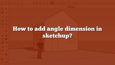 How to add angle dimension in sketchup?