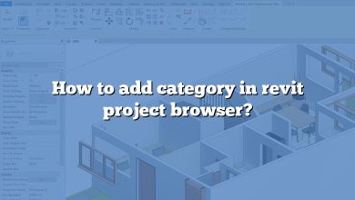How to add category in revit project browser?