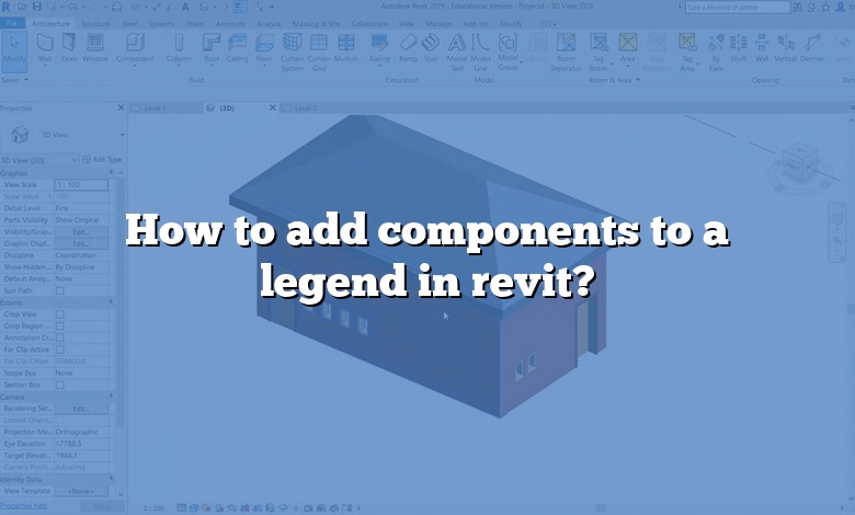 How to add components to a legend in revit?